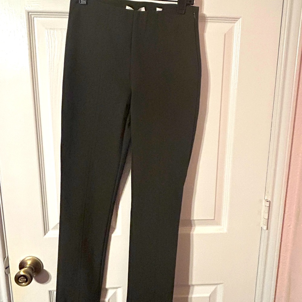 Vince Mud Green Slack Dress Pants Crop Women's XS/P Work Casual Petite Friendly